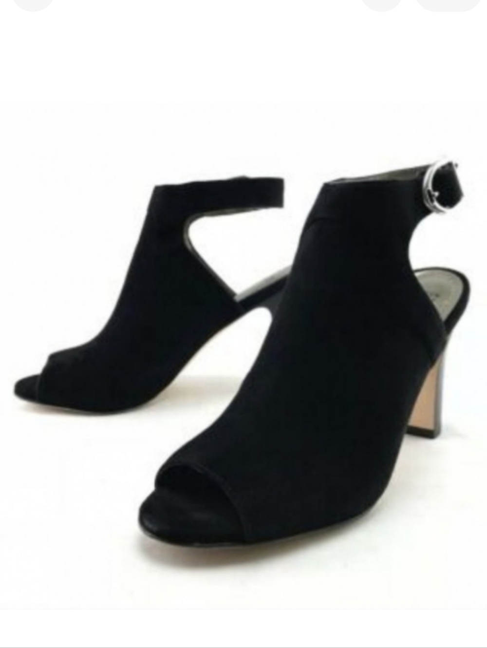 JOHNSTON & MURPHY Cassie Peep Toe Suede Bootie Sz 9.5